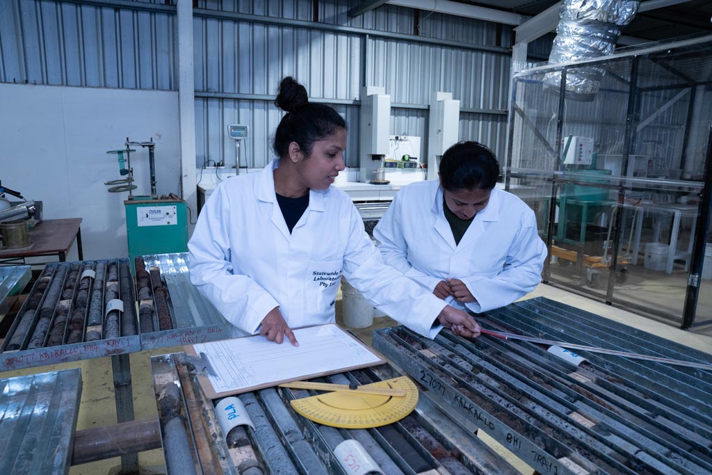 Staff training in the laboratory